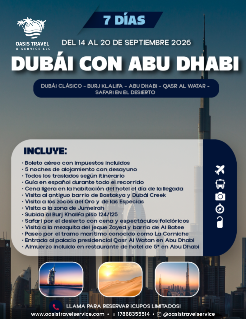 dubái con abu dhabi www.oasistravelservice1.com