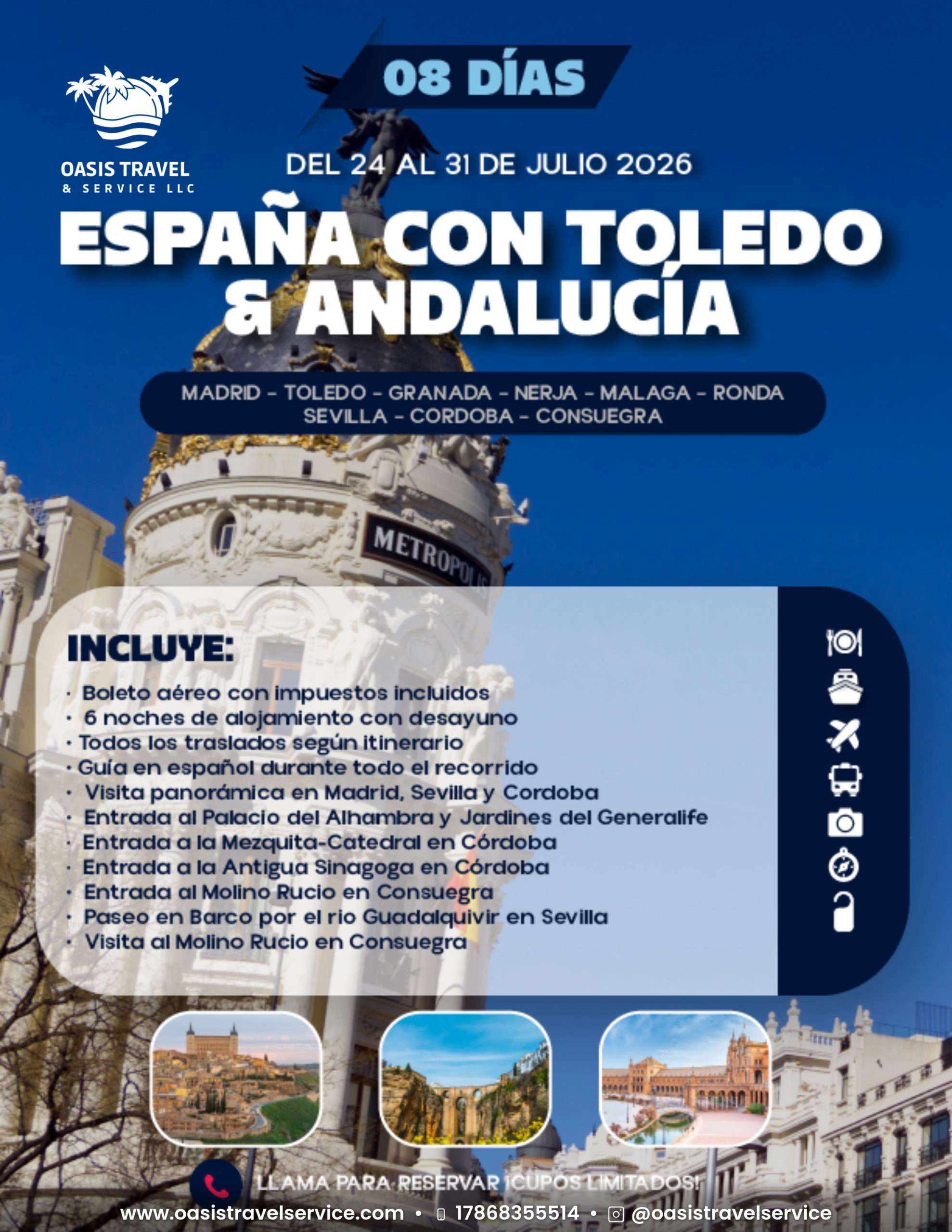 españa con toledo & andalucia www.oasistravelservice.com
