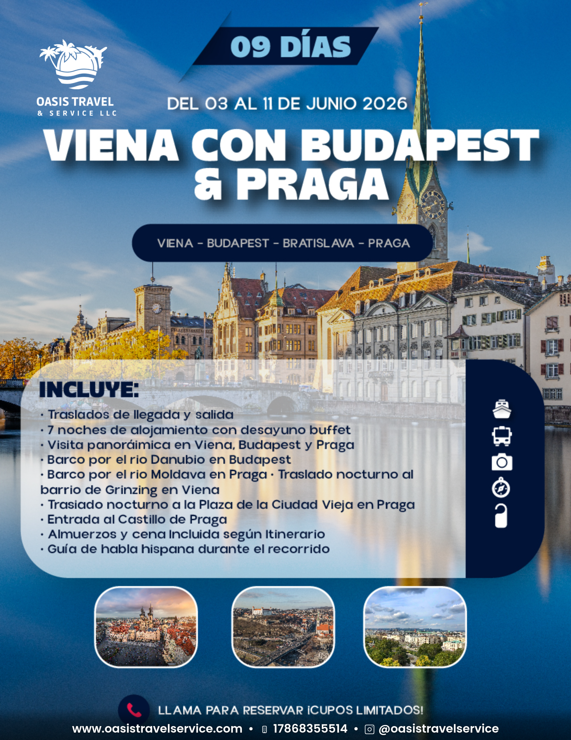 viena con budapest & praga www.oasistravelservice1.com